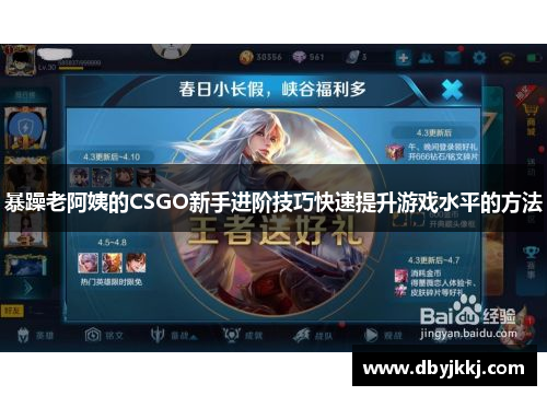 暴躁老阿姨的CSGO新手进阶技巧快速提升游戏水平的方法